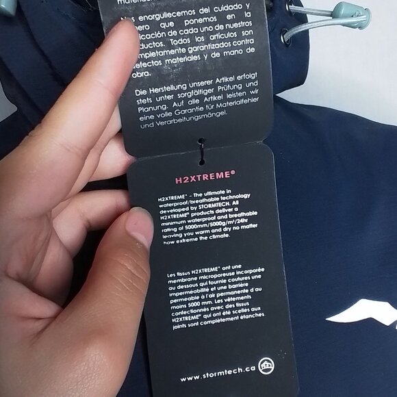 Mens Functional Dept Training Australia Stormtech Petite Sz Small Navy Jacket - Picture 3 of 8